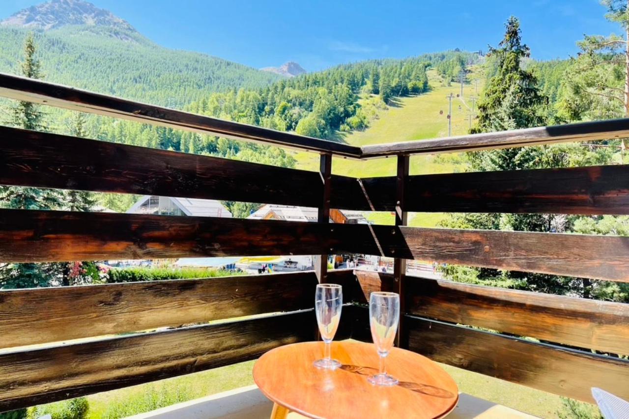 סן-שפרה Serre-Chevalierstudio Terrace Next To Ski Slopes מראה חיצוני תמונה